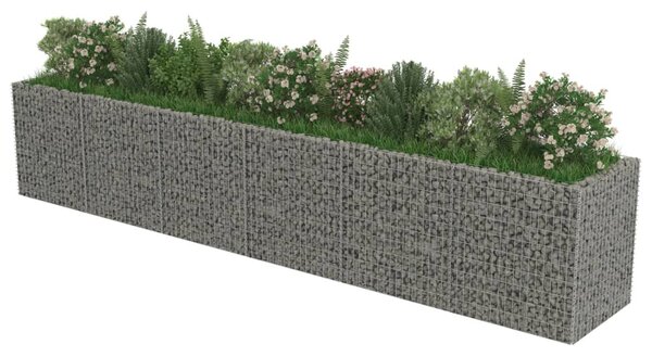 Horganyzott acél gabion magaságyás 540 x 90 x 100 cm