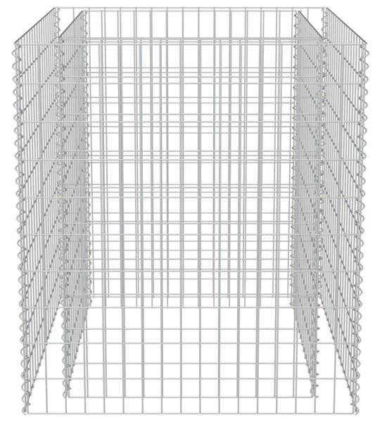 Horganyzott acél gabion magaságyás 90 x 90 x 100 cm