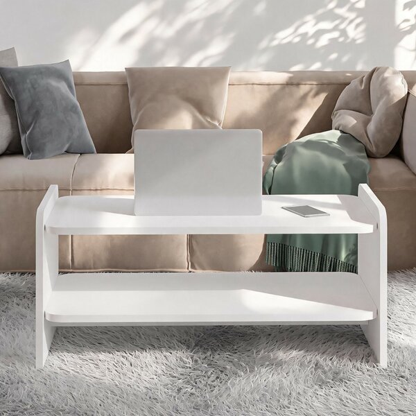 Hanah Home Coffee Table White Amon - White