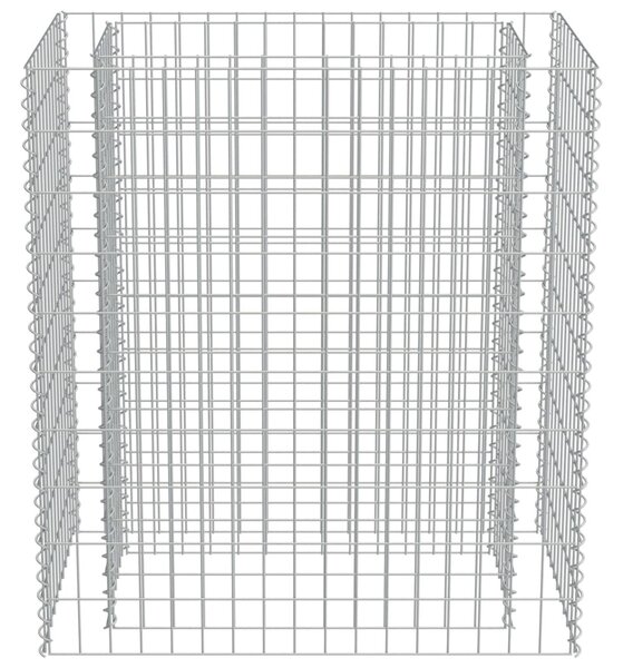 Horganyzott acél gabion magaságyás 90 x 50 x 100 cm
