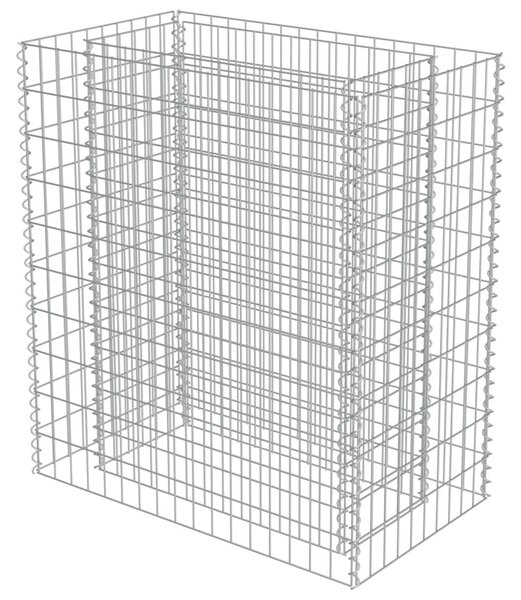 Horganyzott acél gabion magaságyás 90 x 50 x 100 cm