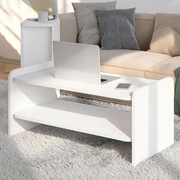 Hanah Home Coffee Table White Amon - White