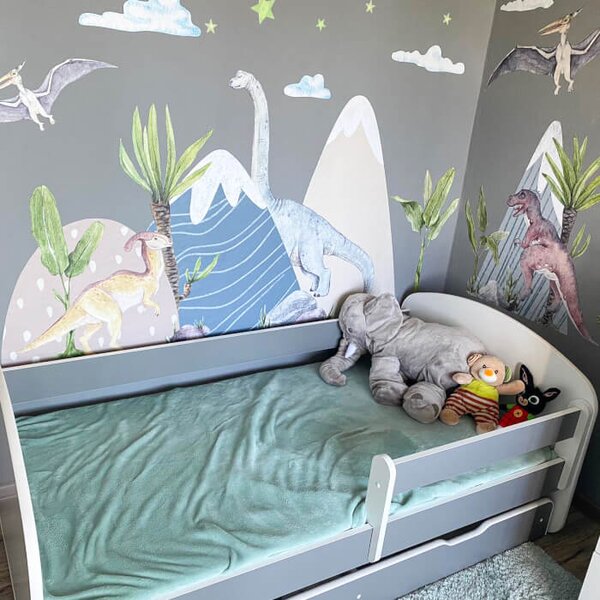 INSPIO - átragasztható textil matrica - Falimatricák - A dinoszauruszok világa