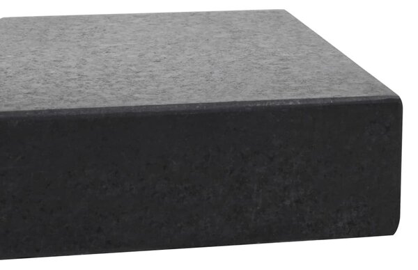 Fekete téglalap alakú gránit napernyőtalp 25 kg