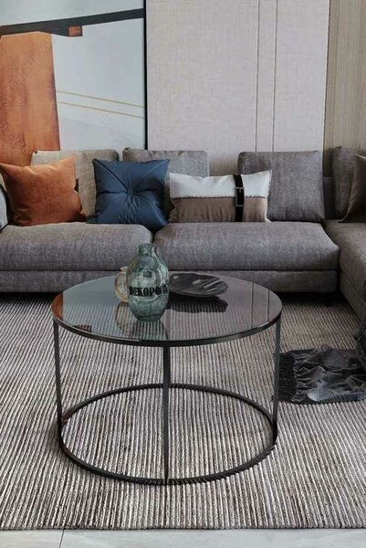 Hanah Home Dohányzóasztal Fekete Fume Royal - Fekete, Fume