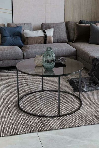 Hanah Home Dohányzóasztal Fekete Fume Royal - Fekete, Fume