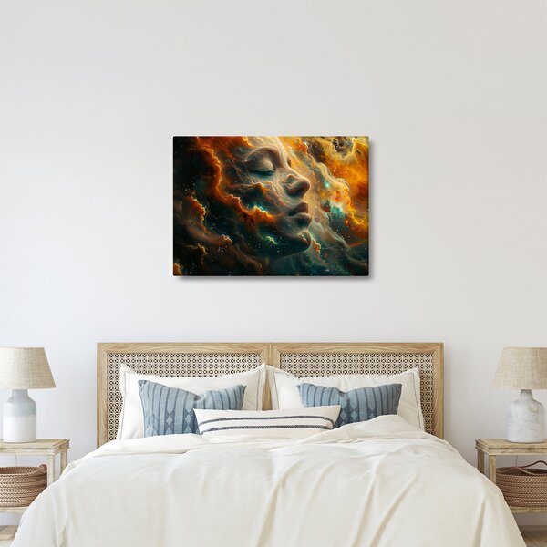 Kép - Arc az űrben (70x50 cm)