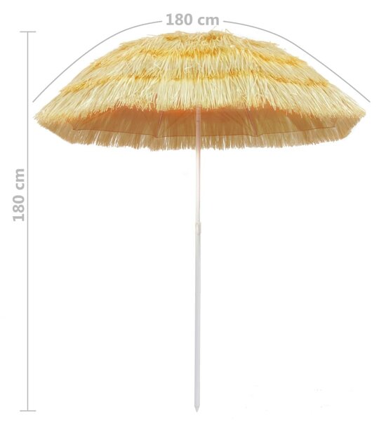 Hawaii stílusú természetes strand napernyő 180 cm