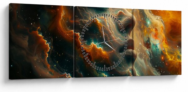 Kép - Arc az űrben (órával) (90x30 cm)