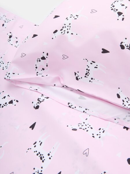 Sinsay - Mikroszálas ágynemű szett dalmata mintával - pasztellpink