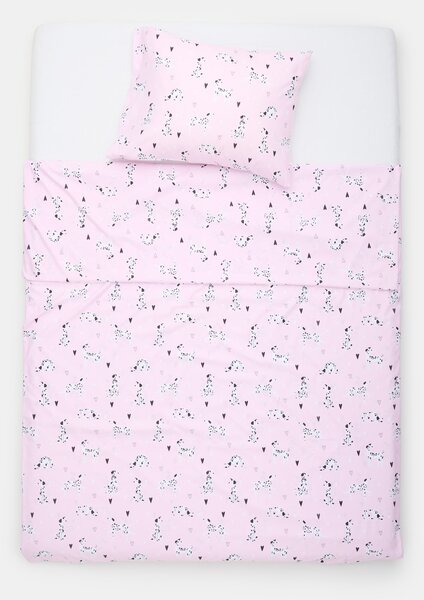 Sinsay - Mikroszálas ágynemű szett dalmata mintával - pasztellpink