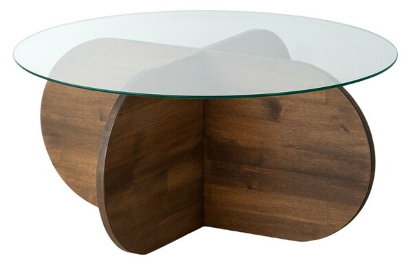 Hanah Home Walnut Bubble Wood dohányzóasztal - dió