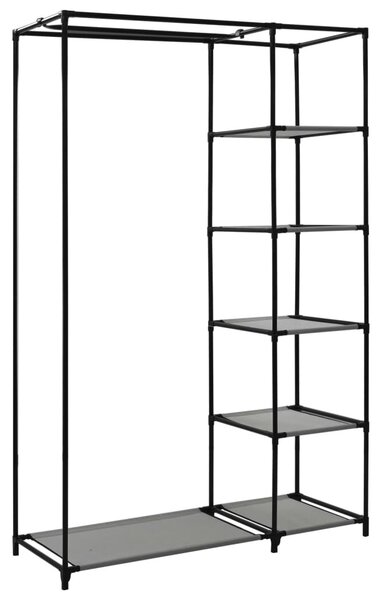 Szürke összecsukható szövet ruhásszekrény 110 x 45 x 175 cm