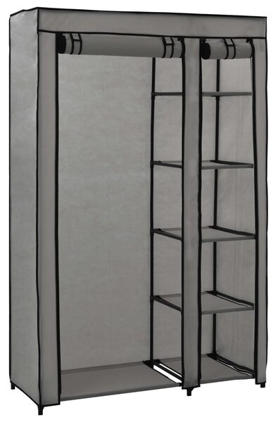 Szürke összecsukható szövet ruhásszekrény 110 x 45 x 175 cm
