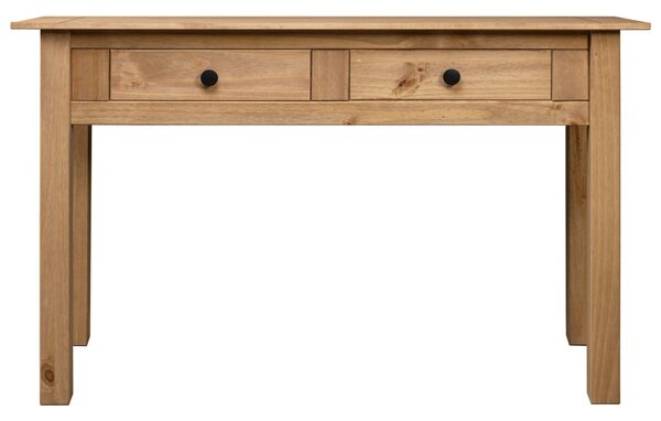 Tömör fenyőfa panama konzolasztal 110 x 40 x 72 cm
