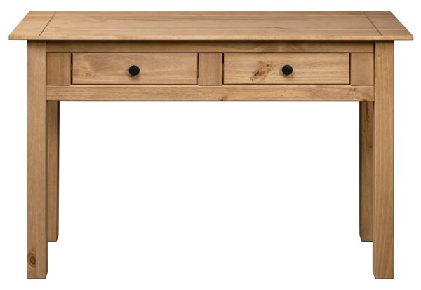 Tömör fenyőfa panama konzolasztal 110 x 40 x 72 cm