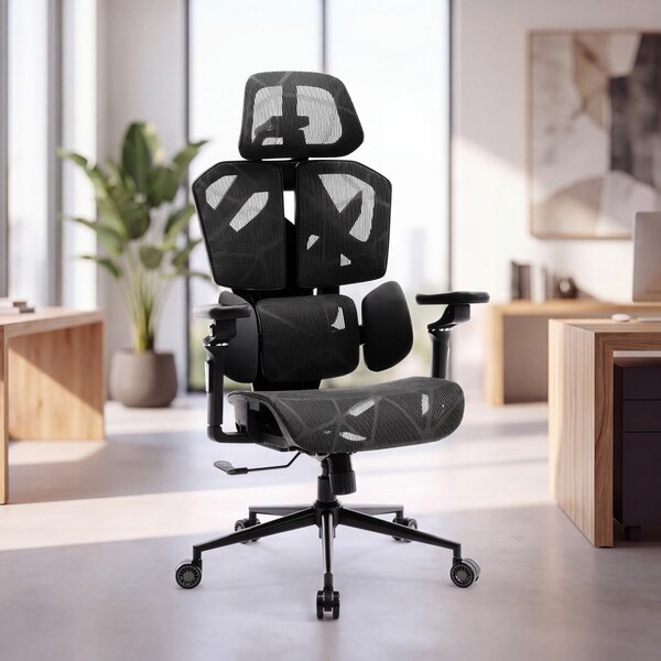 Peppi Titan Mesh Pro Irodai forgószék oldalpárnával - fekete - 119 x 72 x 73 cm Bemeda titan mesh office chair 1123bk