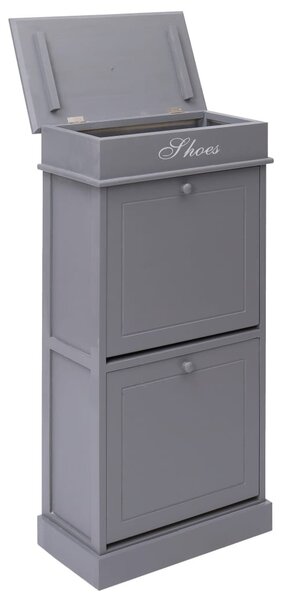 Szürke császárfa cipősszekrény 50 x 28 x 98 cm