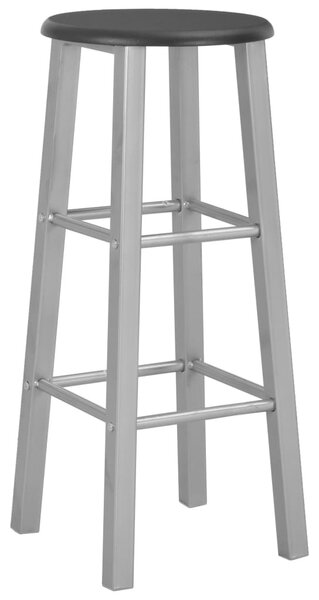 2 db ezüstszínű MDF bárszék
