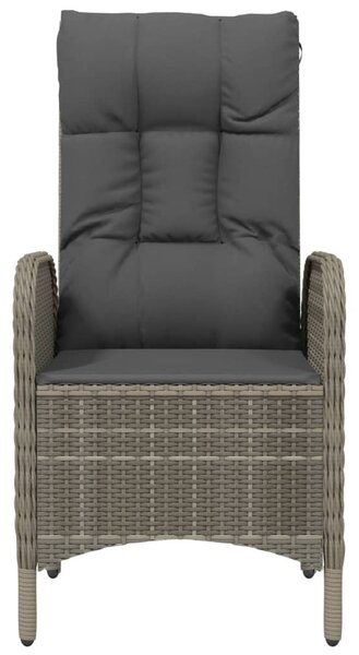 2 db szürke polyrattan kültéri szék