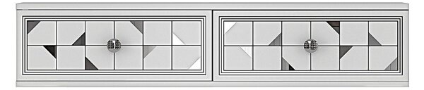 Hanah Home Dresser White Silver Moka 120 - White, Silver