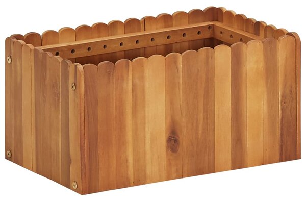 Tömör akácfa kerti magaságyás 50 x 30 x 25 cm