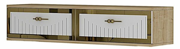 Hanah Home Dresser Sapphire Oak White Gold Tuna 120 - Sapphire Oak, White, Gold