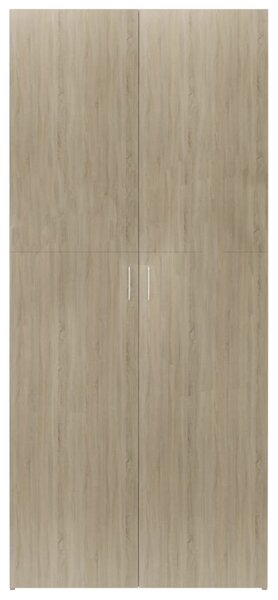 Sonoma tölgy színű szerelt fa cipőszekrény 80 x 35,5 x 180 cm