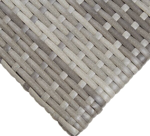 Szürke polyrattan teázóasztal 50 x 50 x 47 cm