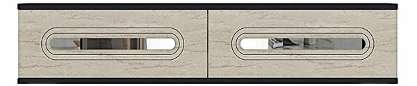 Hanah Home Dresser Anthracite Travertine Silver Rany 120 - Anthracite, Travertine, Silver