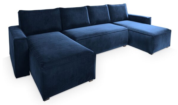 DENIM alakú ágyneműtartós ülőgarnitúra - kék