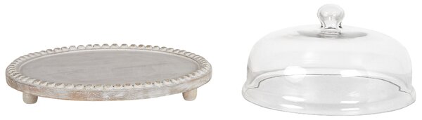 Tortaállvány DENDERA Mangófa Világosbarna