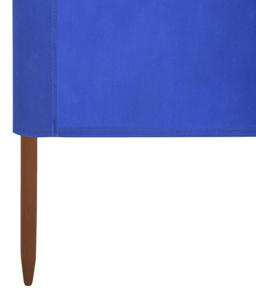 Azúrkék 9 paneles szövet szélfogó 1200 x 120 cm