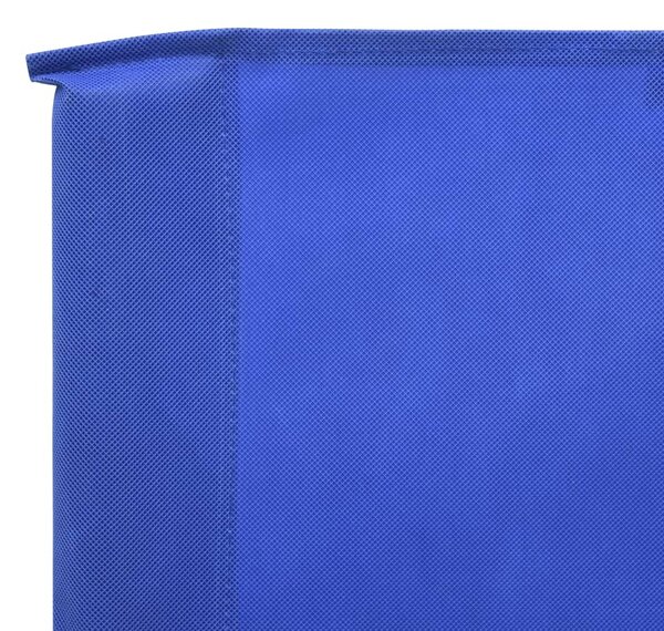 Azúrkék szövet 3-paneles szélfogó 400 x 120 cm