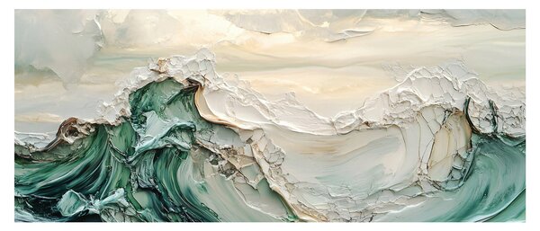 Kép - 3D tengeri absztrakció (120x50 cm)