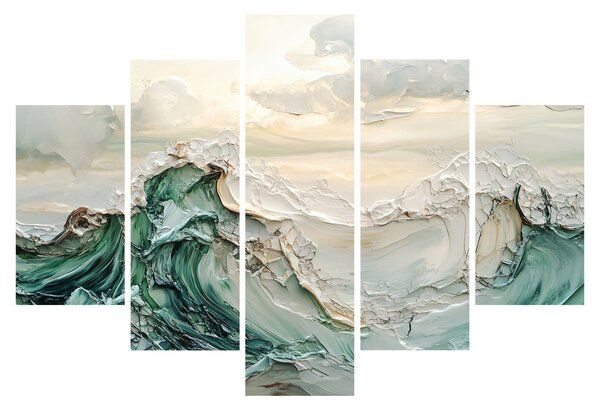 Kép - 3D tengeri absztrakció (150x105 cm)