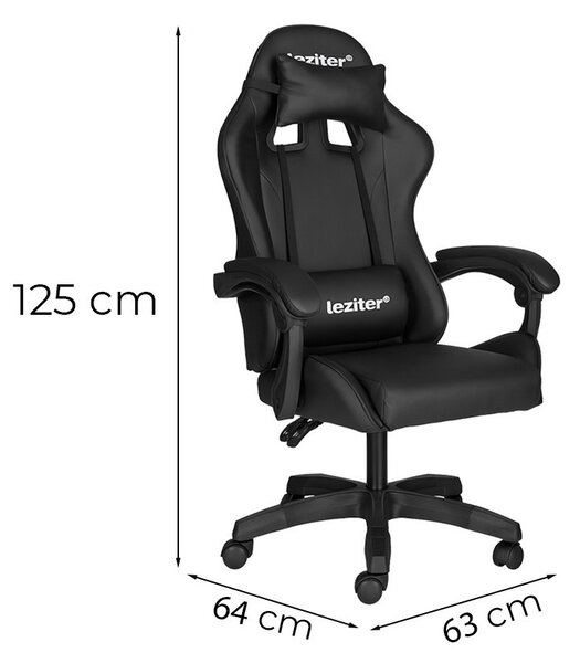 Raven gamer irodai forgószék fekete