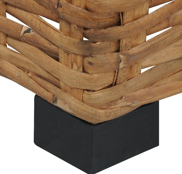 Természetes rattan dohányzóasztal 47 x 47 x 28 cm