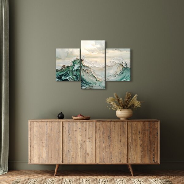 Kép - 3D tengeri absztrakció (90x60 cm)