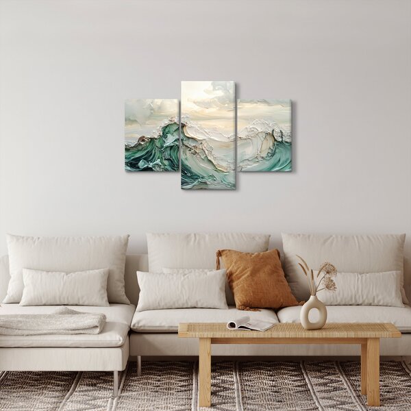 Kép - 3D tengeri absztrakció (90x60 cm)
