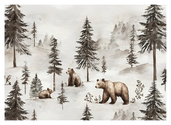 Kép - Erdő medvékkel (70x50 cm)