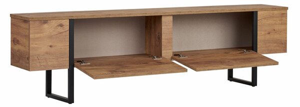 Hanah Home TV Stand Atlantic Pine Black Onera - Atlantic Pine, Black