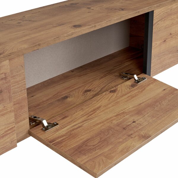 Hanah Home TV Stand Atlantic Pine Black Onera - Atlantic Pine, Black