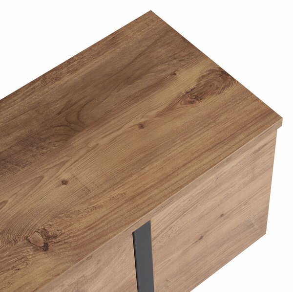 Hanah Home TV Stand Atlantic Pine Black Onera - Atlantic Pine, Black