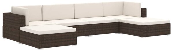 1 db szürke polyrattan moduláris sarokfotel párnákkal