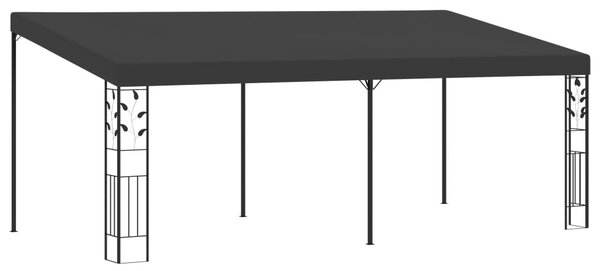 Antracitszürke falra szerelhető pavilon 6 x 3 x 2,5 m