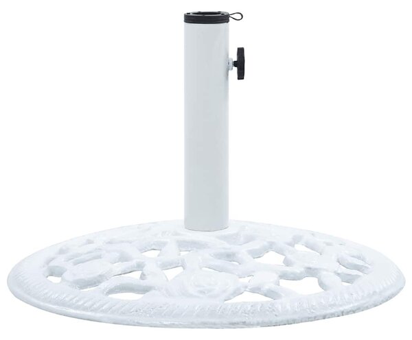 Fehér öntöttvas napernyőtalp 12 kg 48 cm