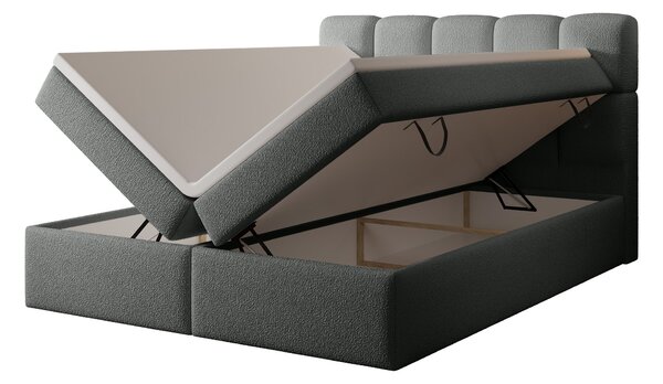 MASSIMO kárpitozott boxspring ágy 120x200 - szürke