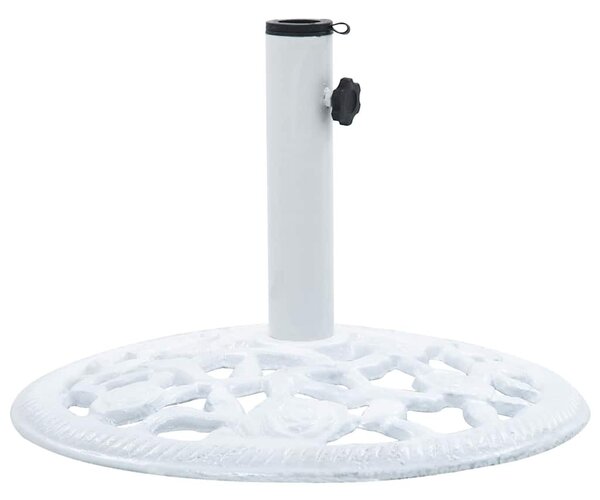 Fehér öntöttvas napernyőtalp 12 kg 48 cm