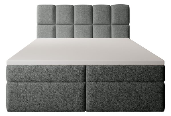 MASSIMO kárpitozott boxspring ágy 120x200 - szürke